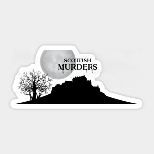 Scottish Murders Logo Black Sticker